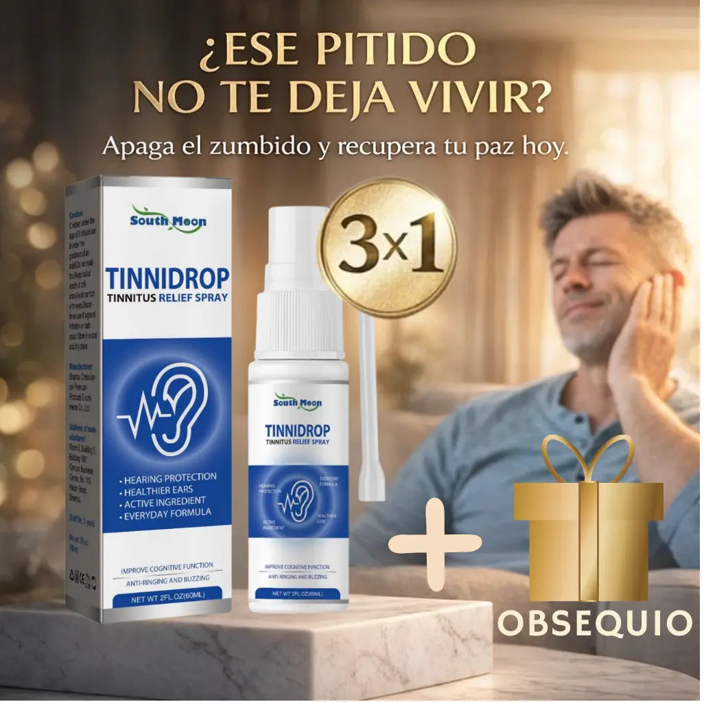 Tinnidrop™ — Fórmula de Calma Auditiva: ¡Combo 3x1 de Lanzamiento!
