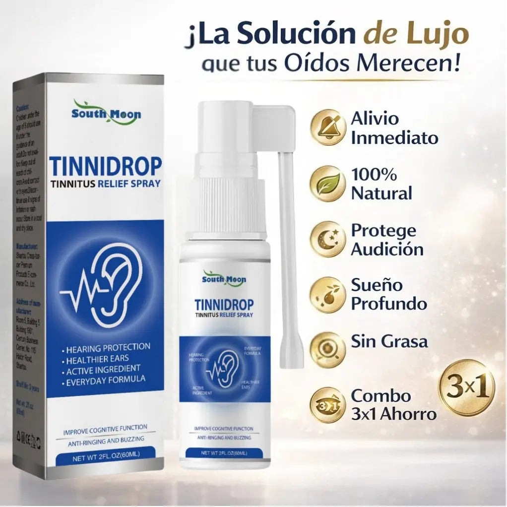 Tinnidrop™ — Fórmula de Calma Auditiva: ¡Combo 3x1 de Lanzamiento!