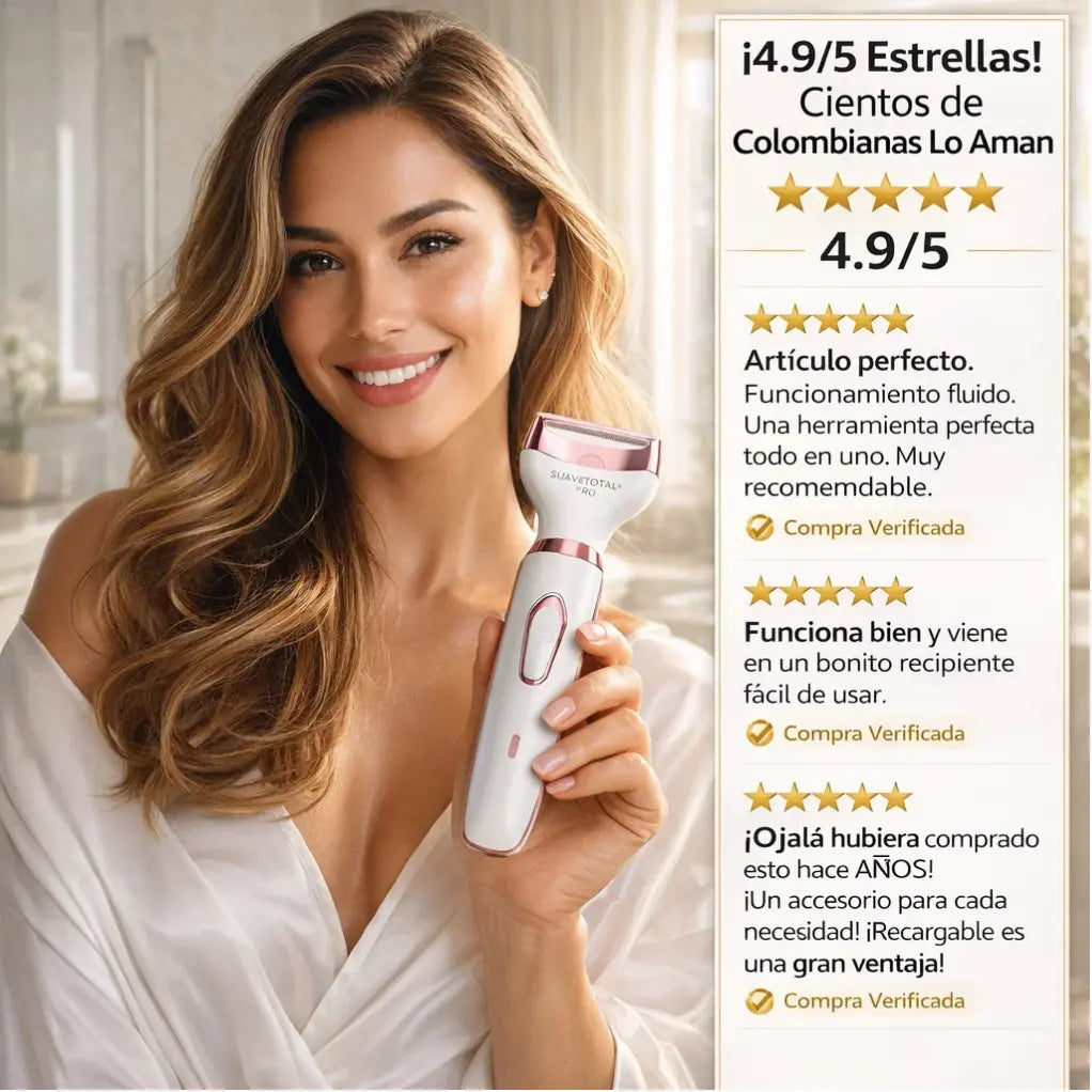 SuaveTotal™ Pro 4-en-1: Tecnología Anti-Irritación