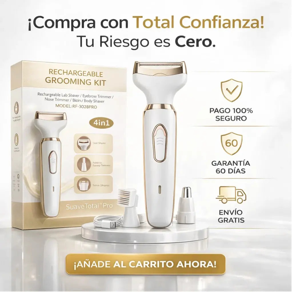 SuaveTotal™ Pro 4-en-1: Tecnología Anti-Irritación