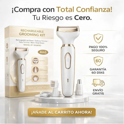 SuaveTotal™ Pro 4-en-1: Tecnología Anti-Irritación