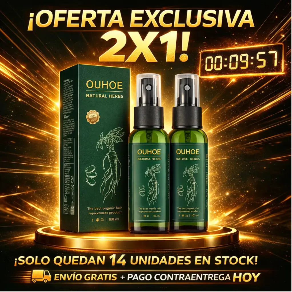 Spray crecimiento capilar OUHOE 2x1