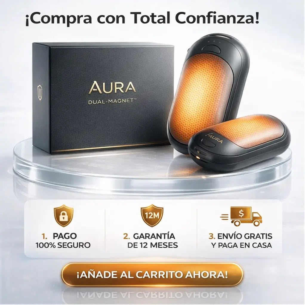Aura Dual-Magnet™ Calentador de manos