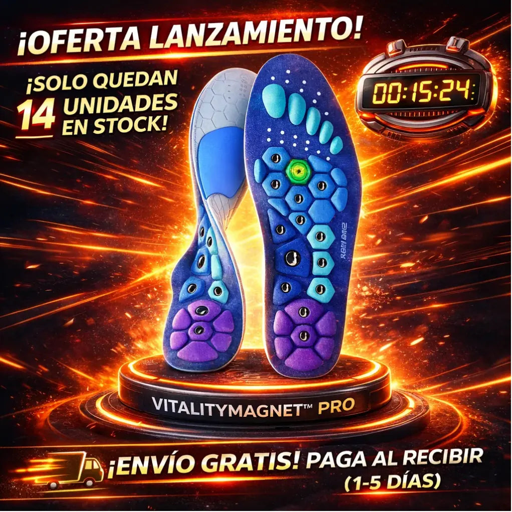 VitalityMagnet™ Pro Talla 35-39 Universal – Plantillas de Reflexología Clínica