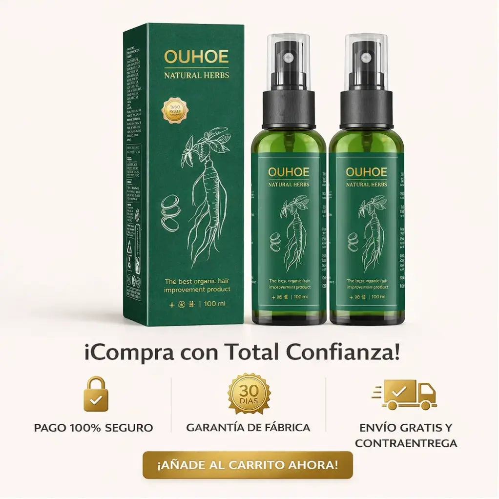 Spray crecimiento capilar OUHOE 2x1