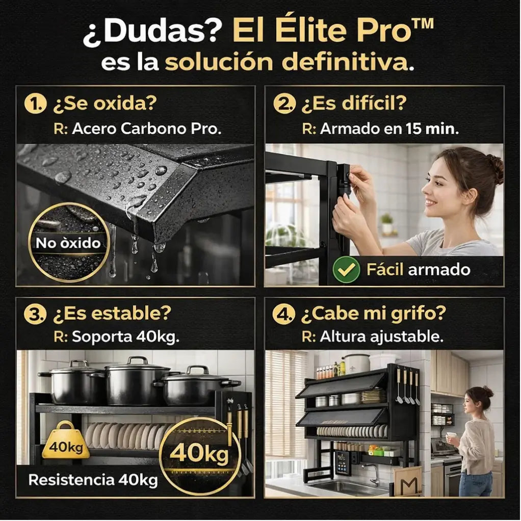 Élite Pro™ Escurridor De 2 Niveles 65cm Ancho