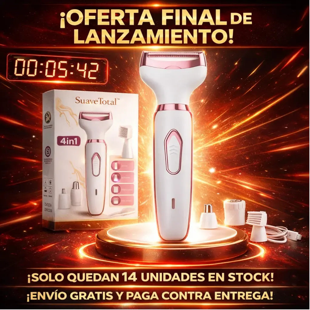 SuaveTotal™ Pro 4-en-1: Tecnología Anti-Irritación