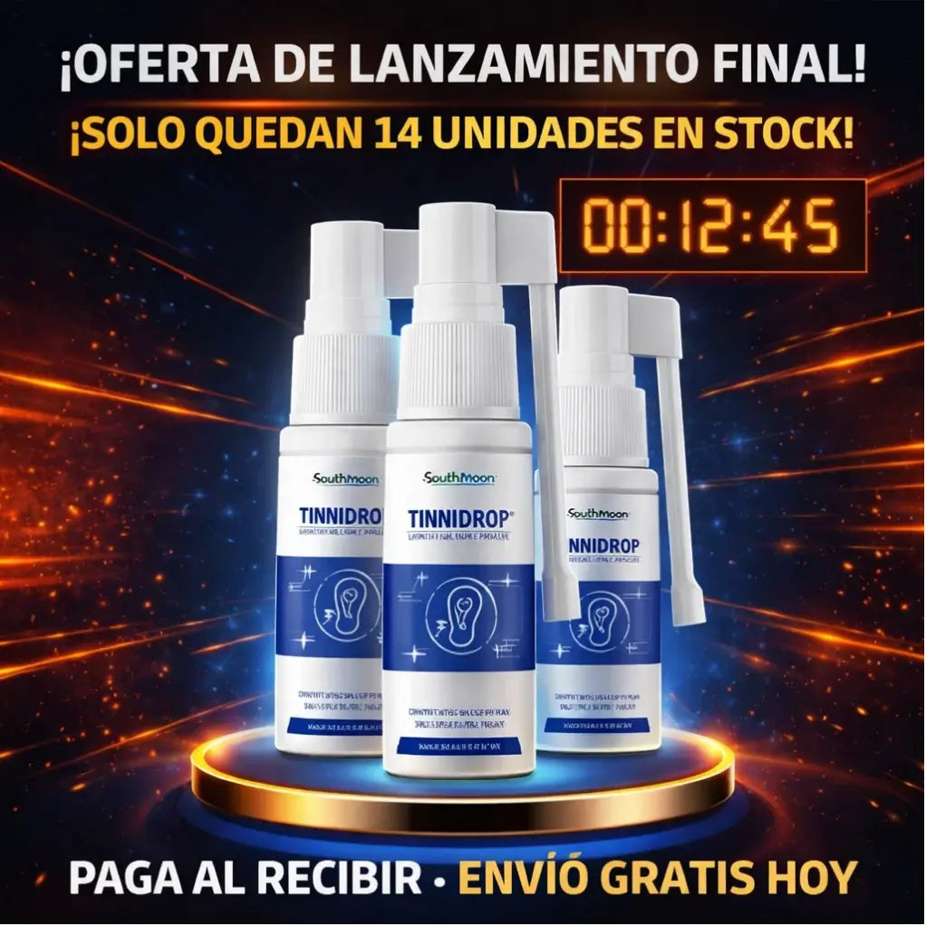 Tinnidrop™ — Fórmula de Calma Auditiva: ¡Combo 3x1 de Lanzamiento!