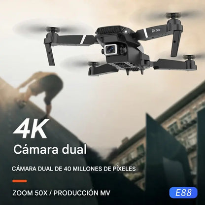 Drone E88 pro max plegable + OBSEQUIO 2 baterías adicionales